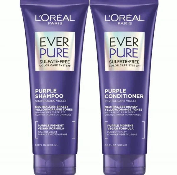 Pure Ever Yellow Balancing Cleanser Set for Blonde, Gray Locks