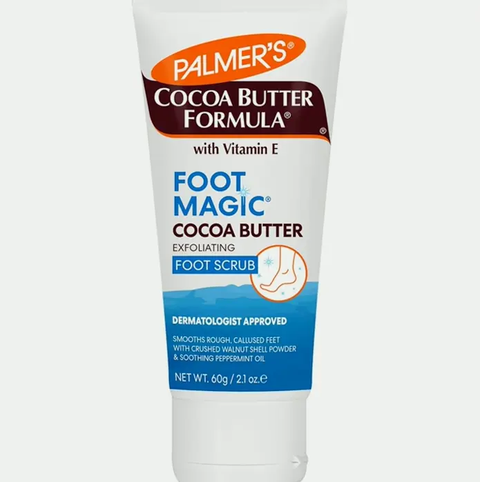 Palmer's Brand Chocolate Butter Foot Magic Exfoliator with Vitamin E for Dry Feet