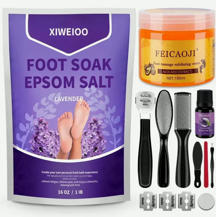 Aromatic Foot Bath Salts Set - Pedicure Treatment