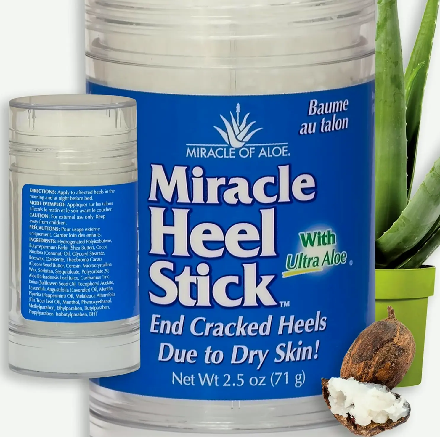 Miracle Foot Repair Stick with Natural Ultra Aloe Gel | 2.5 oz