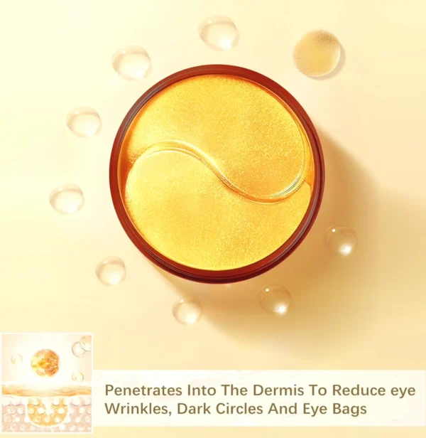24K Under Eye Patches - Wrinkle Masks for Her (60pcs)