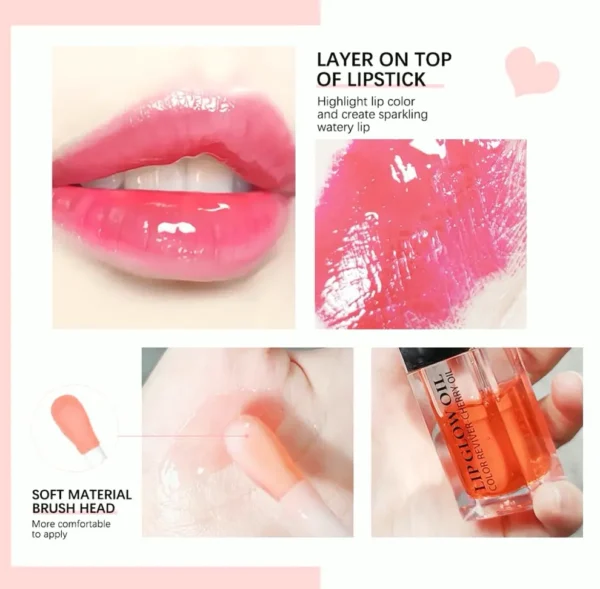 Hydrating Lip Shine Oil, Non-tacky, 0.2 Ounce