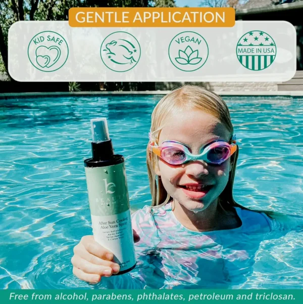 Cooling After Sun Aloe Vera Spray - Organic & Fast Absorbing