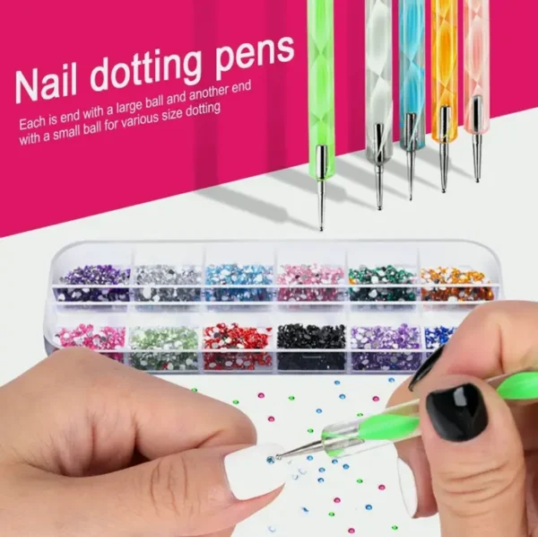 Teenitor Manicure Kit with Tools & Decorations
