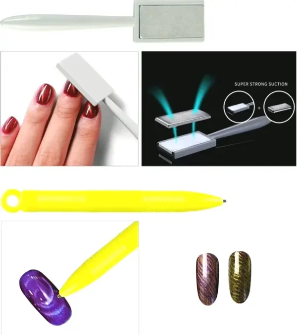 11-Pc Magnet Nail-Art Tool Collection