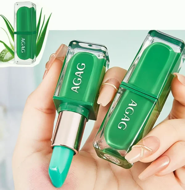 Shade Changing Aloe Plant Lipstick, Long Lasting and Healthy