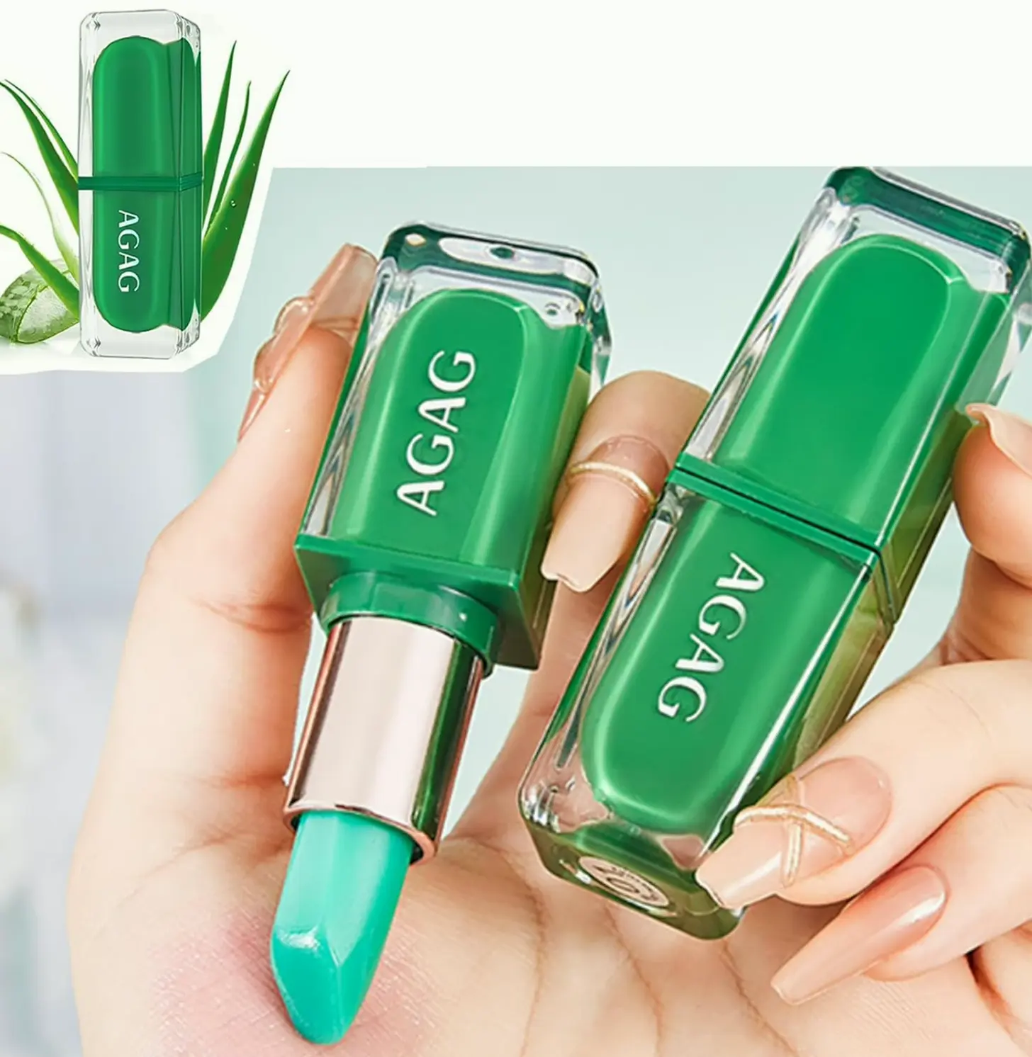 Shade Changing Aloe Plant Lipstick, Long Lasting and Healthy