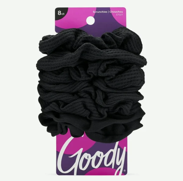 Women's Pain-Free Hair Ties - Set of 8 Black Pieces