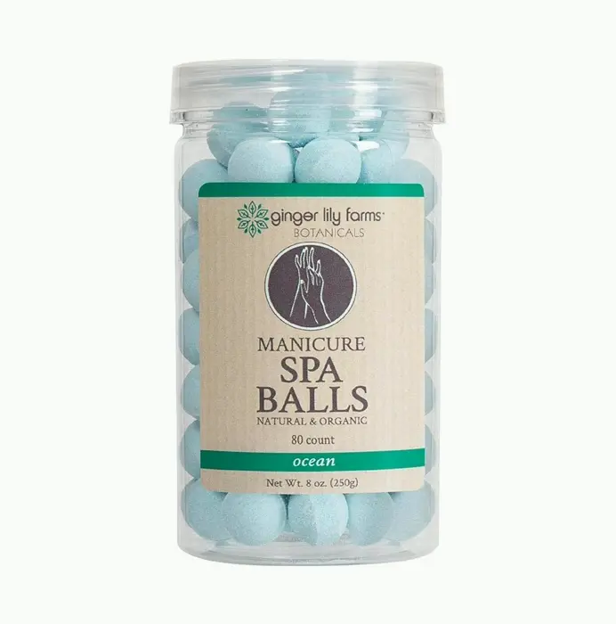 Ginger Lily Manicure Spa Balls Ocean Scented, 8 oz
