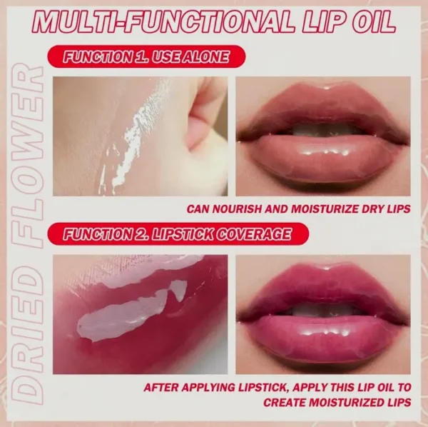 6-Pack Lip Oil Set, Moisturizing Clear Lip Shine Treatment