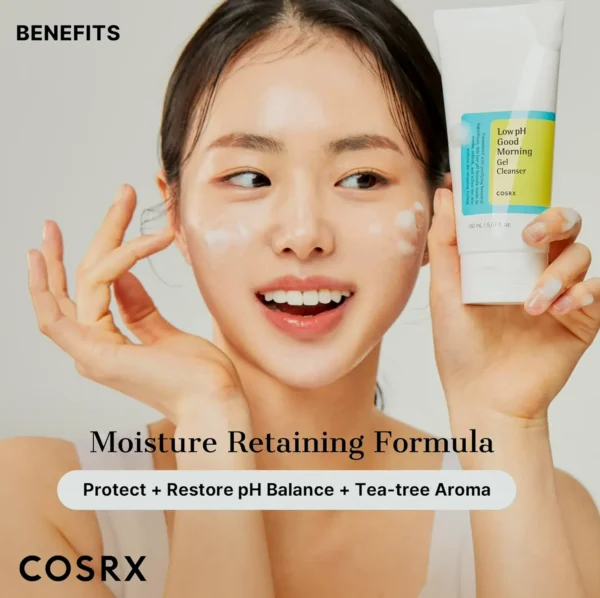 COSRX's Low pH Morning Gel Cleanser with Tea-Tree Oil 5.07 fl. oz.