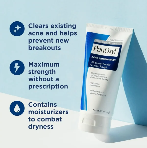 PanOxyl Pimple Wash BP 10% Strength, 5.5 Oz
