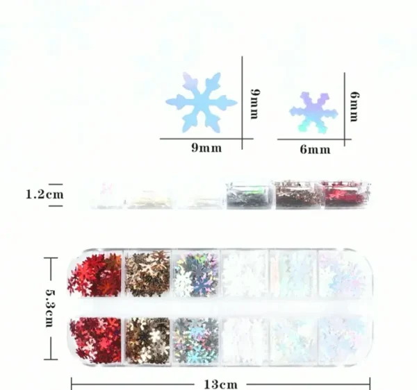 Christmas Manicure Sequin Art