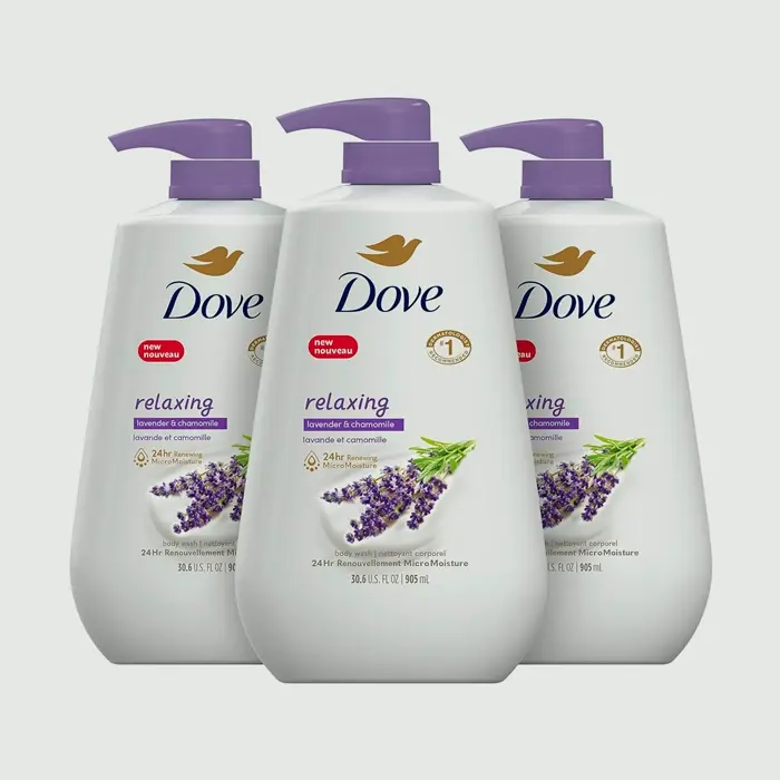 Dove's Bath Wash with Lavender & Chamomile, 3 Pack