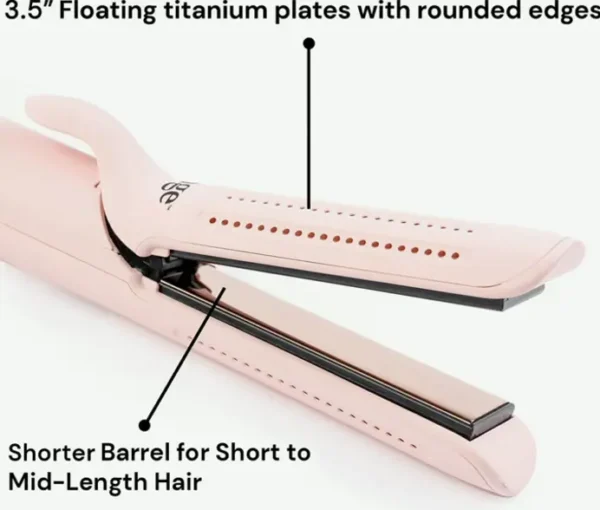 L'ANGE Hair Le Duo 360° Airflow Straightener | 2-in-1 Curler Tool & Titanium Hair Iron