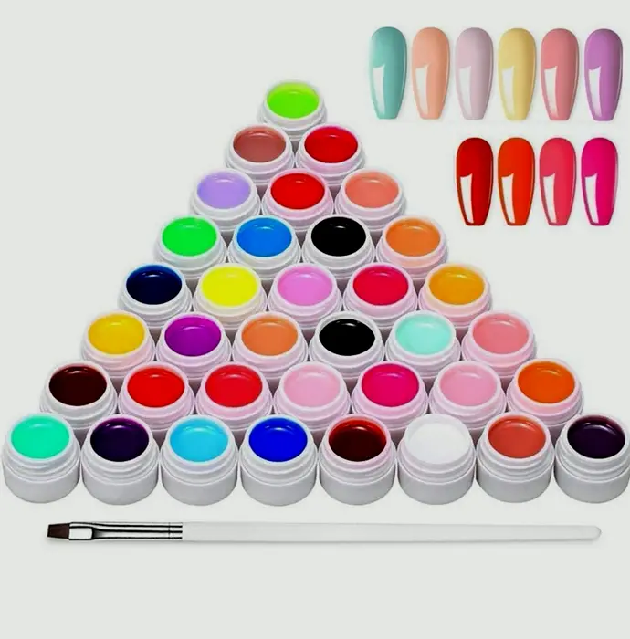 36 Colors Gel Nail Set Including Brush