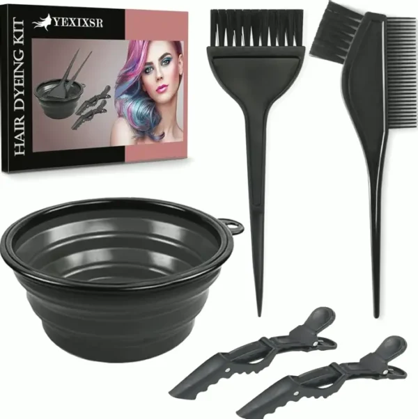 Professional Hairdresser Color Dyeing Kit Includes Tools