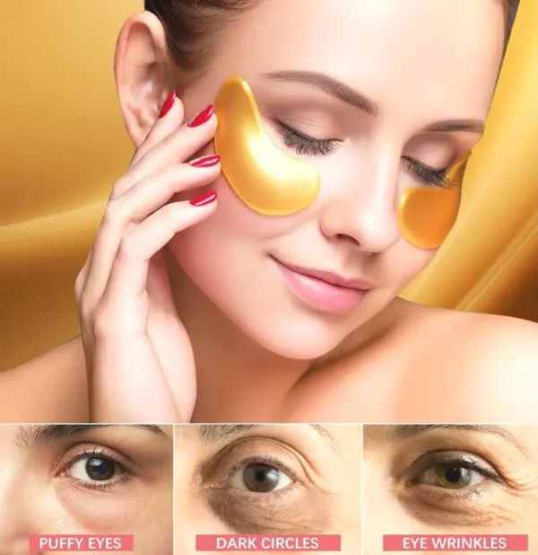 24K Under Eye Patches - Wrinkle Masks for Her (60pcs)