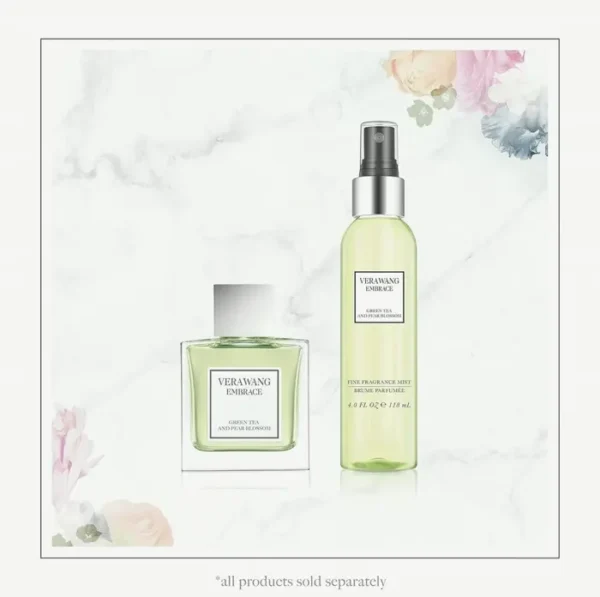 Vera Wang Embrace Body Mist, Green Tea & Pear Bloom, 8 Oz