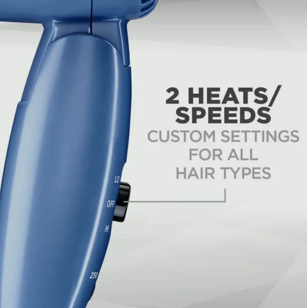 Portable Blow Dryer with Dual Voltage, Compact, 1600W