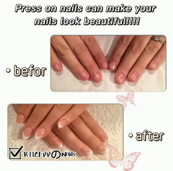 Twenty-Four Pieces Light Purple Press-On Fingernails