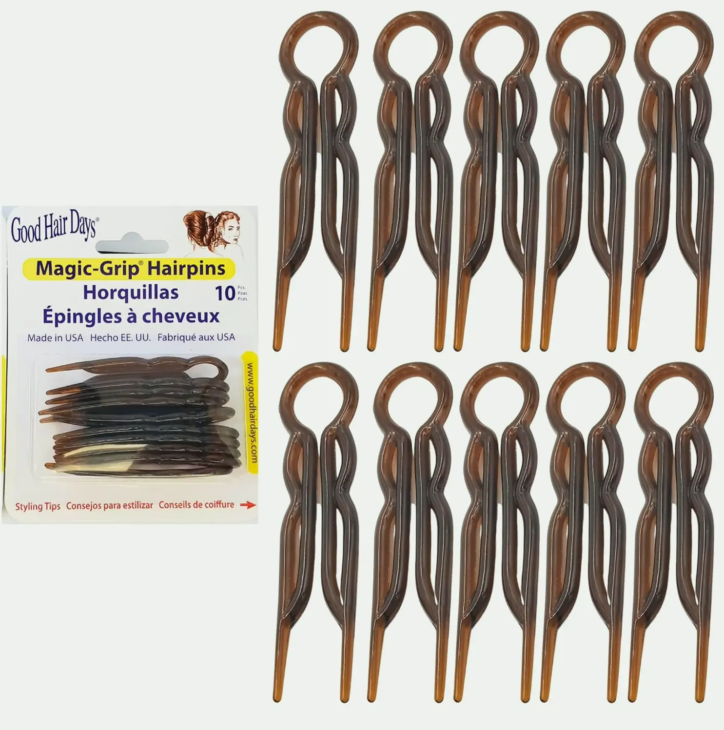 Magic Hair Hairpins Pack for All Hair Types