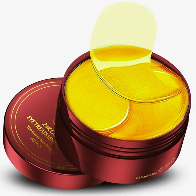24K Under Eye Patches - Wrinkle Masks for Her (60pcs)