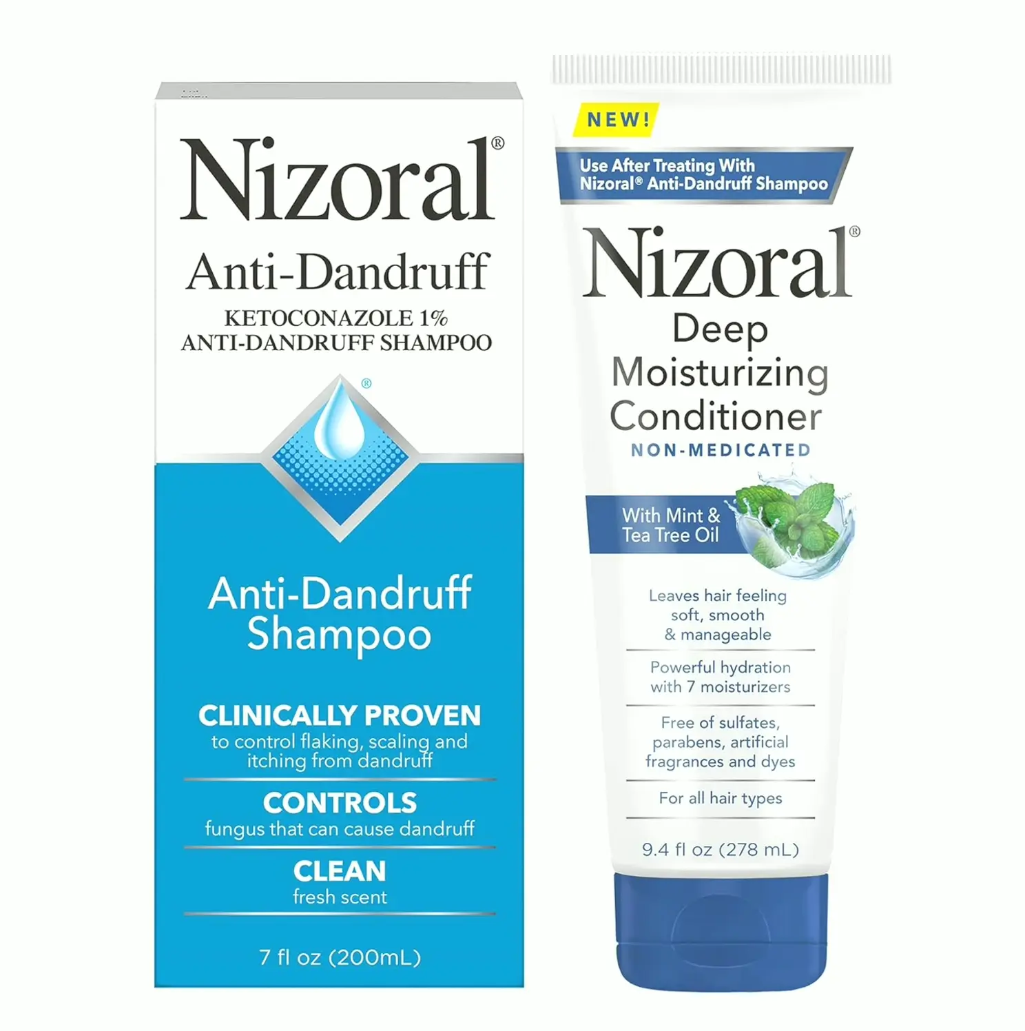 Anti-Dandruff Shampoo and Moisturizing Cream, Pack