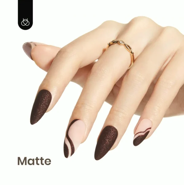 Beetles Gel Brown Glitter Gel Polish, 15ml, DIY at Home