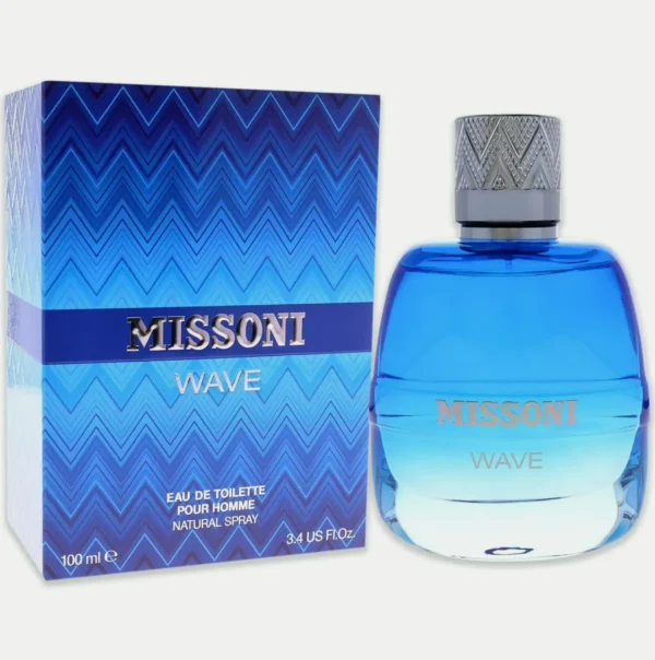 Brand Missoni Wave for Men Eau de Toilette Spray, 3.4 Fl Oz (Pack of 1)