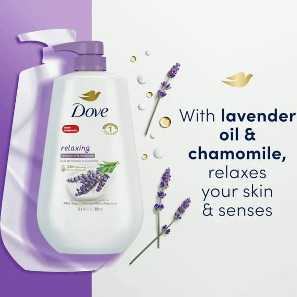 Dove's Bath Wash with Lavender & Chamomile, 3 Pack