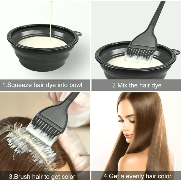 Professional Hairdresser Color Dyeing Kit Includes Tools