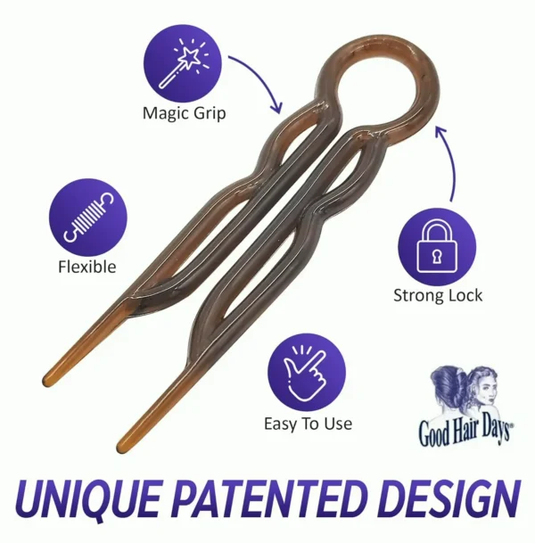 Magic Hair Hairpins Pack for All Hair Types