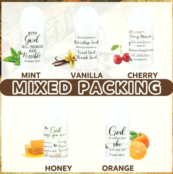 Christian Mini Lip Balm Pack - Moisturizer for Chapped Skin