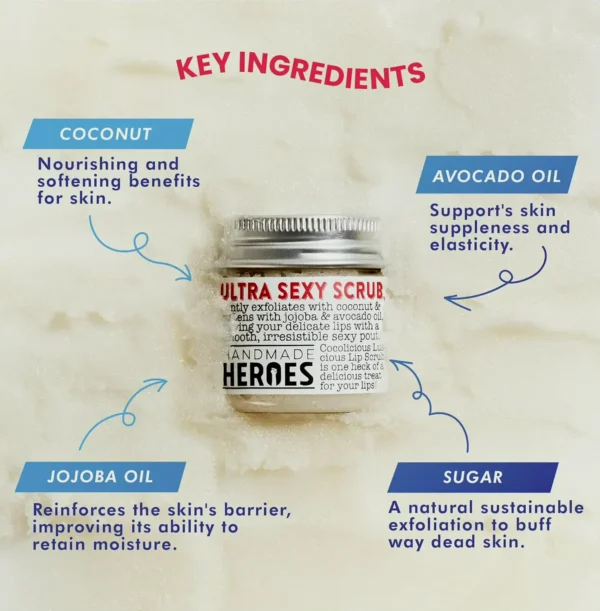 Natural Lip Care Scrub - Coconut Exfoliator