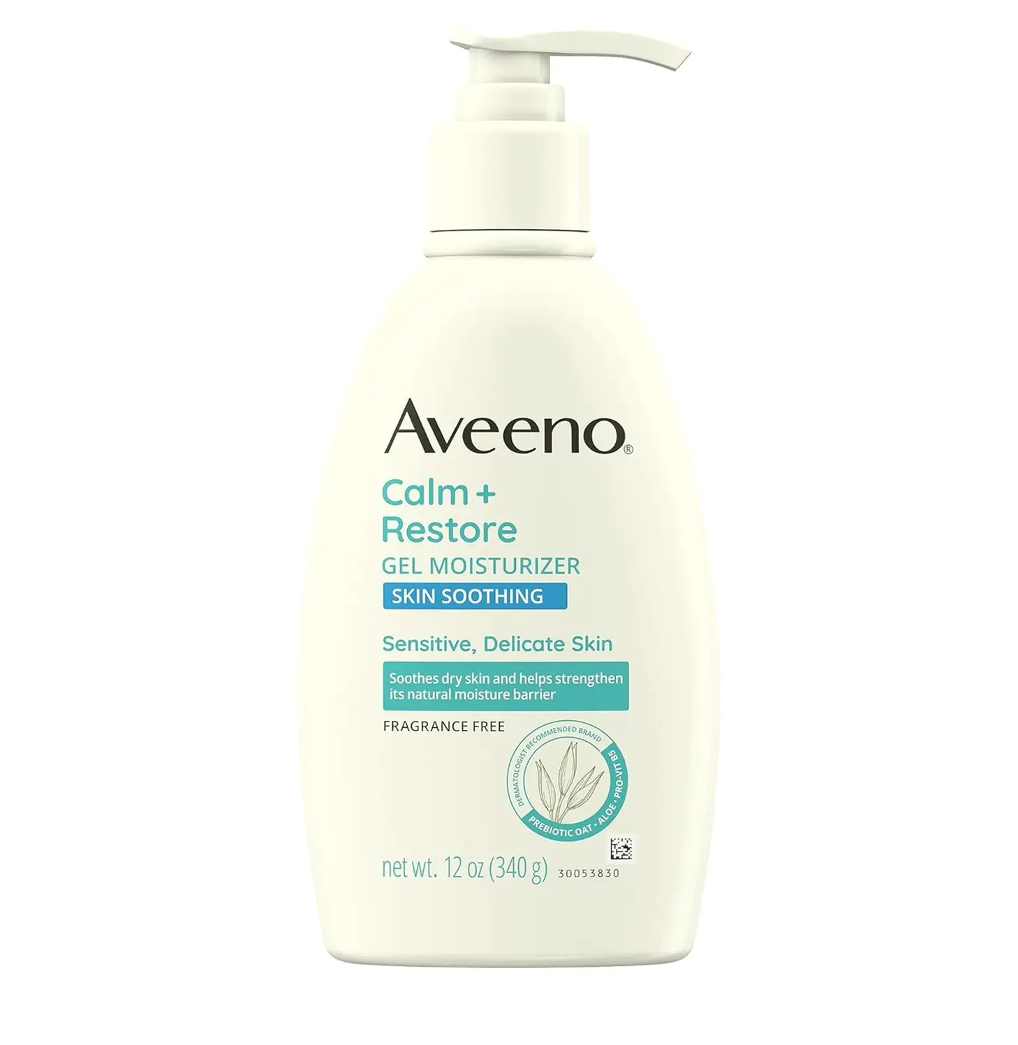 Aveeno Soothe + Restore Gel Skin Lotion for Delicate Complexion, Odorless, 12 oz