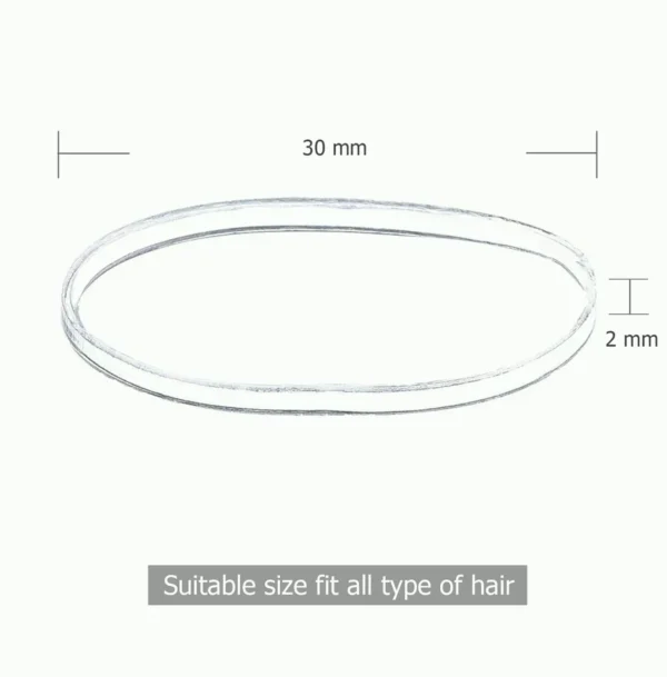 Flexible Hair Bands for Kids - 1500pcs