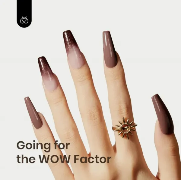 Beetles Gel Brown Glitter Gel Polish, 15ml, DIY at Home
