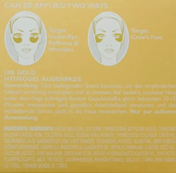 Peter Thomas Roosevelt | 24K Golden Pure Deluxe Lift & Tone Hydra-Gel Eye Patches