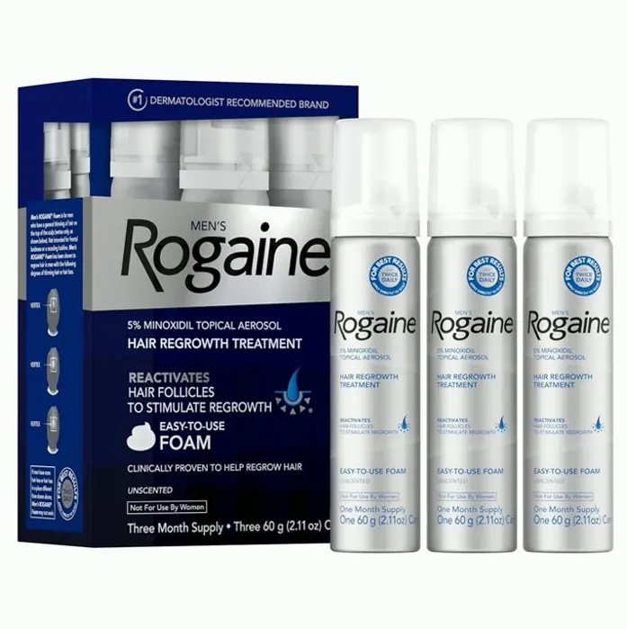 Men's Rogaine Five Percent Hair Growth Treatment, Three Month Supply