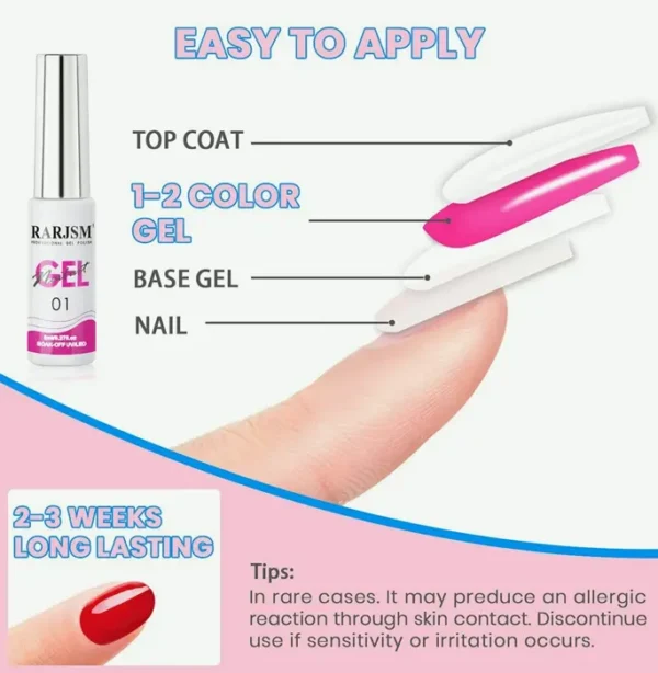12 Color Nail Set - Glitter Silver Green DIY