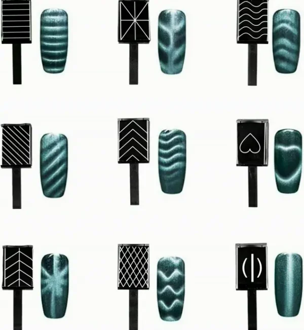 11-Pc Magnet Nail-Art Tool Collection