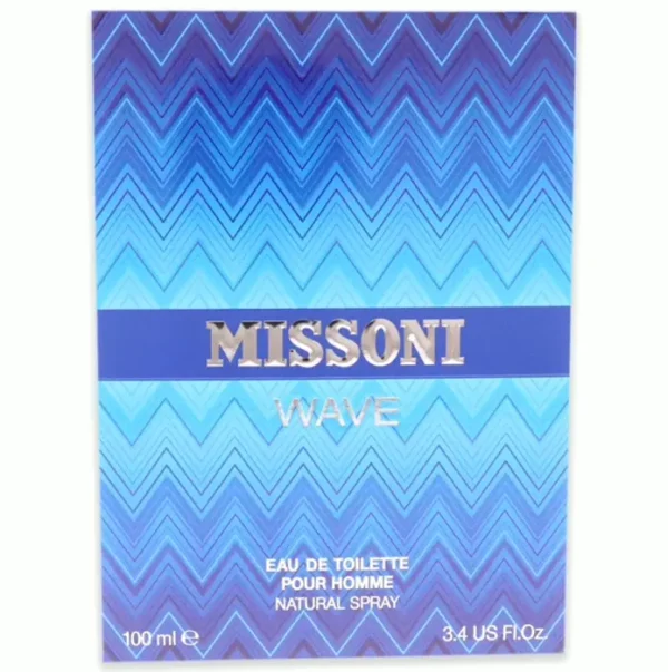 Brand Missoni Wave for Men Eau de Toilette Spray, 3.4 Fl Oz (Pack of 1)