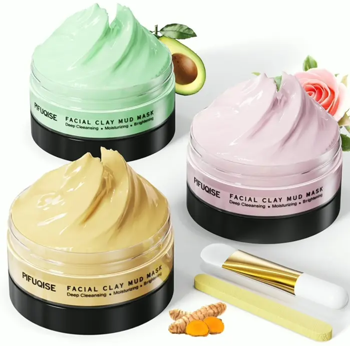 Face Mask Set - Turmeric Vit C, Rose Mud
