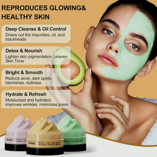Face Mask Set - Turmeric Vit C, Rose Mud