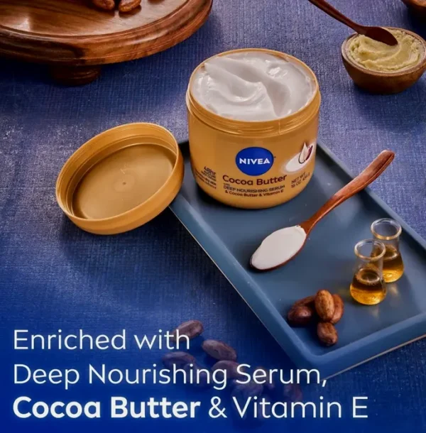 Nivea Cocoa Butter Body Cream|Deep Nourishing|15.5 Oz