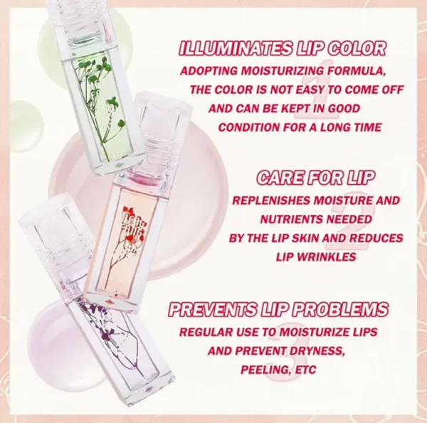 6-Pack Lip Oil Set, Moisturizing Clear Lip Shine Treatment