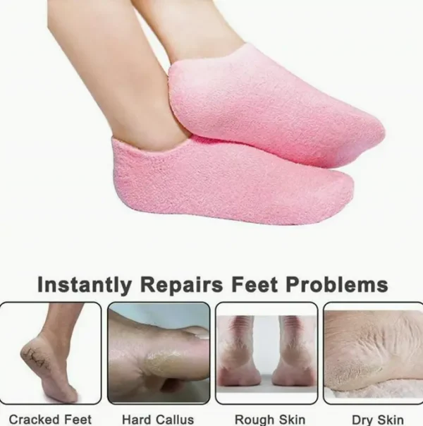 Codream Treatment Touch Screen Gloves and Socks Moisturize Eczema (Fuzzy Pink)