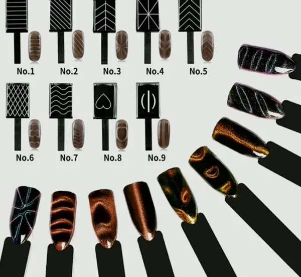 11-Pc Magnet Nail-Art Tool Collection
