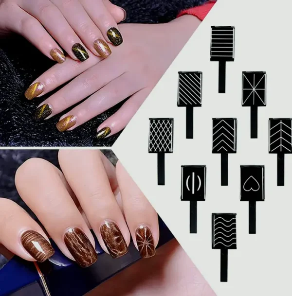 11-Pc Magnet Nail-Art Tool Collection